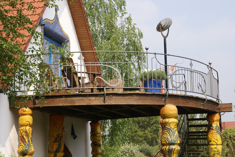 kunstvolles Geländer aus der Kunstschmiede Niedersachsen, Balkongeländer